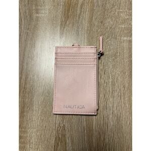 Nautica Pink Silver Tab Wallet Zip